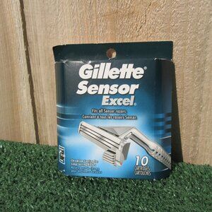 Brand New Gillette Sensor Excel 10 Pack Refill Razors